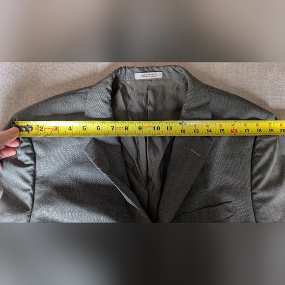 Hickey Freeman Men's Gray Pinstripe Suit Coat Size 44R 100% Wool - Picture 4 of 16